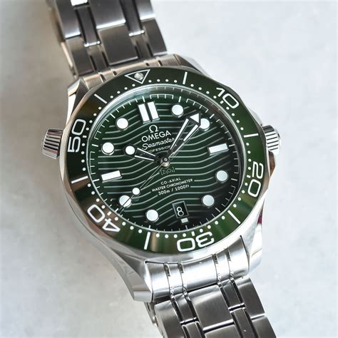 green dial omega seamaster|Omega Seamaster diver green review.